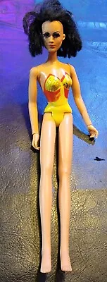 Mego Vintage Wonder Woman Doll 1975 DC Comics  12” GLUED HEAD Melted Shoulders  • $48