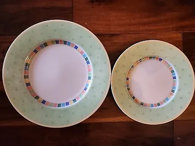 Villeroy & Boch Twist Alea Verde - One (1) Dinner Plate & One (1) Salad  • $28