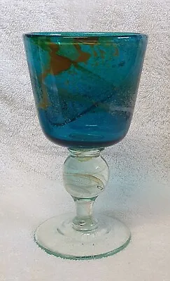🔶️retro Vintage Signed Eric Dodson Michael Harris Mdina Glass Goblet 1975 #3 • $105.95