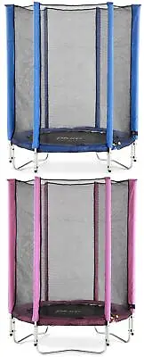 Plum Junior 4.5ft Outdoor Garden Children's Trampoline With Safety Net Enclosure • £125.49