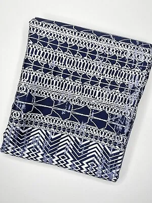 West Elm Sateen Echo King Sham (for Duvet) New Midnight Blue Modern Pillow • $15.99