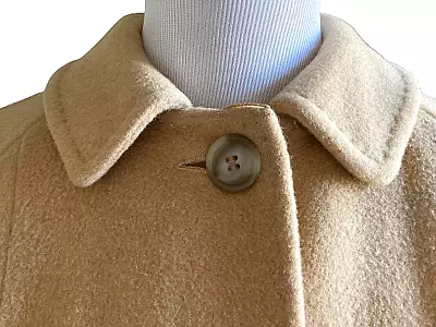 $89 • Buy Vintage 100% Camel Hair Golden Luxury Rare Womens Long Coat USA Ladies Union Med