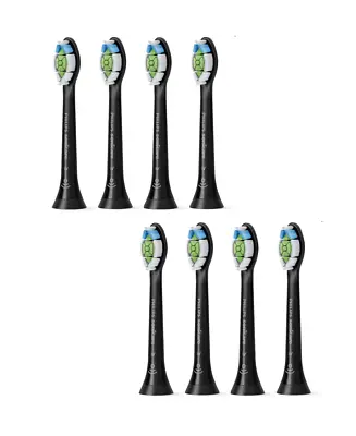 New Philips Sonicare W2 Optimal White Standard Brush Heads 8Pk - Black • $84.95