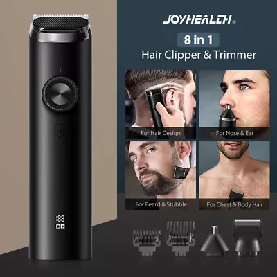 Mens Hair Clippers Beard Trimmer Electric Shaver Nose Haircut Grooming Kit Set • $21.59