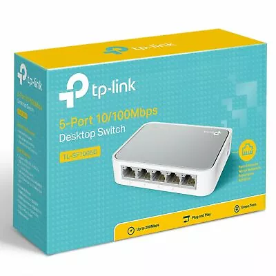 $25.95 • Buy TP-Link 5 Port Hubs 10/100Mbps Network Ethernet Switch Desktop Switch TL-SF1005D
