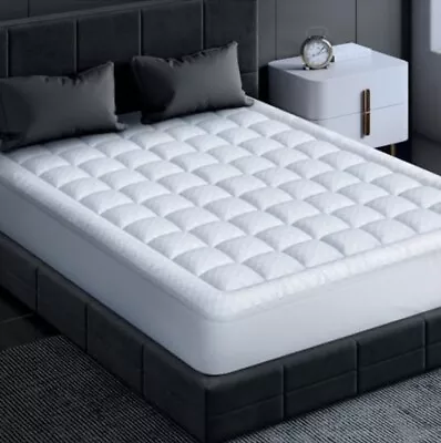 QUEEN Memory Foam Mattress Pad For Pressure Relief Strong-Support & Ultra-Cozy  • $39.99