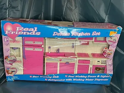 DELUXE KITCHEN SET By Real Friends Vtg 1999 HTF Original Box See Pics • $30