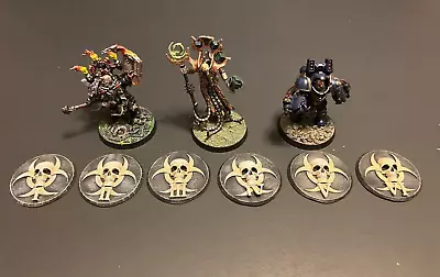 £9.76 • Buy Wargame Objective Markers, 1 - 6, Bio Hazard Skull Objective Markers.