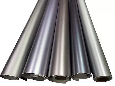 Car Vinyl Wrap Satin Metallic Grey Sheet Film Sticker Air Bubble Free • £4.50