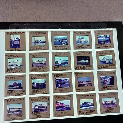 Lot 20 Railroad Slide Blackhawk Films Milw Electric Diesel 60s-70s READ ID945 • $10