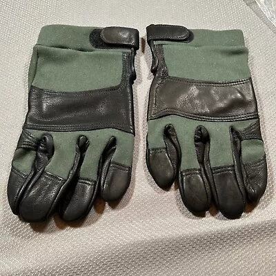 Kevlar Dupont Military Combat Gloves Green And Black Size XXL New Made In USA • $19.99