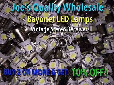 (15)BAYONET LAMPS-6.3V- LED/COLOR CHOICE -MC/MAC/7270-7205-2205- McIntosh C28  • $18.20