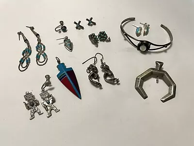 Vintage Sterling Silver Wear And Repair Native American Jewelry Lot • $69