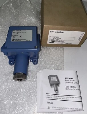 $169.99 • Buy NEW United Electric H100-218 Vacuum Switch H100218 Range 30” HgVac To 0 Psi