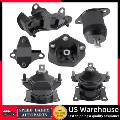 Engine Motor & Transmission Mount Set 6PCS For 2003-2007 Honda Accord 2.4L Auto • $69.99