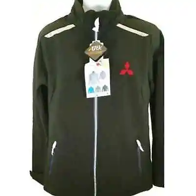 Mitsubishi Custom Racing Jacket Retro Performance Embroidery Tech Logo Thermal L • $142.49