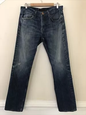 J Brand Men’s Jeans Kane Size 34x31.5 Slim Straight Leg Medium Blue Wash Grant • $30