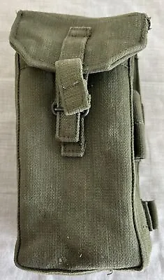 British Military Issue Olive Green 58 Pattern Webbing Empty Left Front Pouch • £12.95