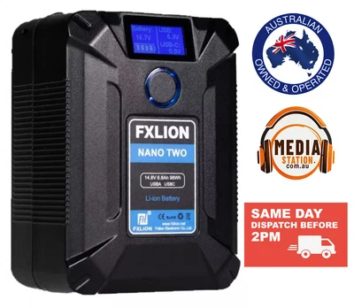 $230.15 • Buy FXLION NANO Two V Mount V Lock Lithium Battery 98Wh Type C USB Camera Laptop
