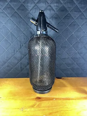 Vintage Kovocas Merkuria Glass Metal Mesh Soda Siphon Seltzer Bottle • $57.46