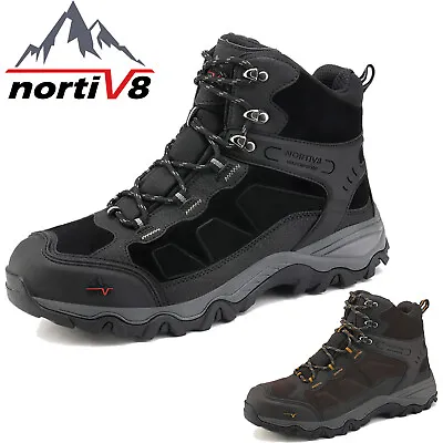 NORTIV 8 Men's Hiking Boots Waterproof Non-slip Trekking Traveling Shoes * Wide • $47.99