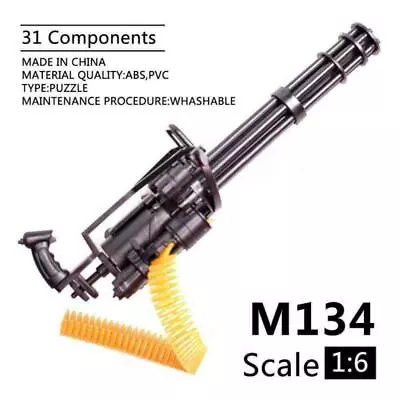 1:6 Scale M134 Minigun Gatling Machine Gun 16CM TERMINATOR FN2 For Action' U5G1 • £5.86