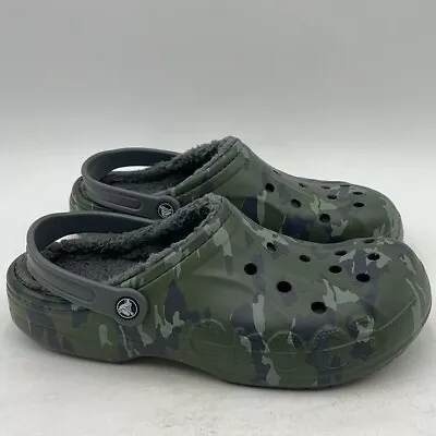 Crocs Fleece Lined Camo Sz 11 • $28