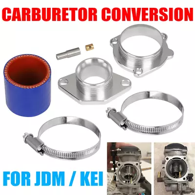 For JDM KEI Cushman White Truck Mitsubishi Minicab CV40 Carburetor Adapter Kit • $85.99