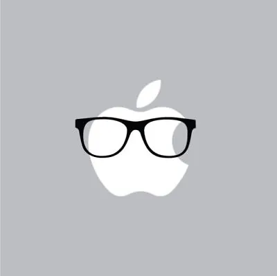 Hipster Glasses - Mac Apple Logo Laptop Vinyl Decal Sticker Macbook Funny Cool • $4