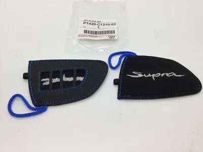 $39.75 • Buy OEM Genuine Toyota Supra Leather Smart Key Glove Cover Set PT420-C1210-02