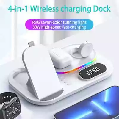 4-in-1 Magnetic Wireless Charger Dock Station For IPhone Apple Watch And Airpod • $55.99