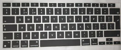 ECO ULTRATHIN UK EU Keyboard Cover For Apple MacBook AIR 13 A2337 (M1) 2020 Blck • £3.95