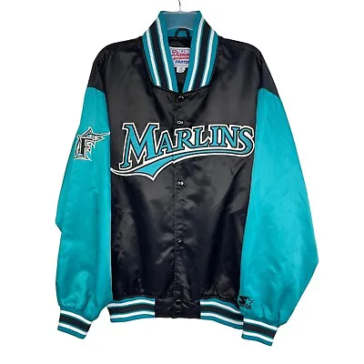 Starter Diamond Collection Florida Marlins MLB Jacket Men’s XL VTG - FLAWS • $149.99