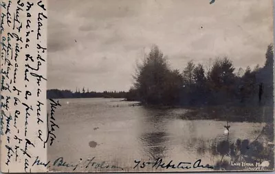 1906 Lake Mona MUSKEGON Michigan Real Photo Postcard • $8
