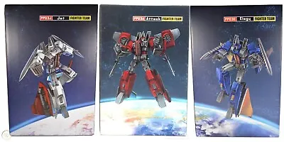 £650 • Buy Transformers IGear Fighter Team PP03E Elegy, PP03A Attack & PP03J Jet Ex-display