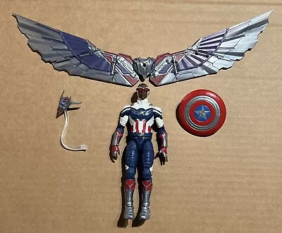 Marvel Legends Captain America Falcon Sam Wilson Flight Gear BAF - Incomplete • $26