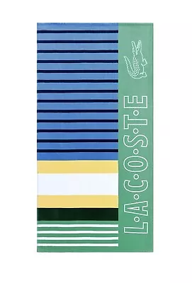 Lacoste Beach Towel Large 36x72 In Iconic Crocodile Logo Tennis Cotton 13 Styles • £24.60