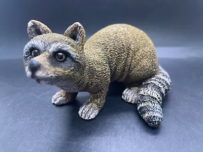 VTG 1993 Hand Casted & Painted Raccoon Figurine • $17.20