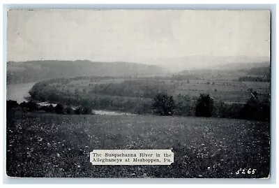 Meshoppen Pennsylvania PA Postcard Susquehanna River Alleghaneys C1940 Vintage • $29.95