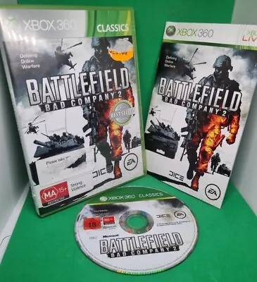 Battlefield Bad Company 2 Xbox 360 Game Complete Includes Manual • $9.49