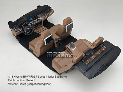 $39 • Buy 1/18 Kyosho BMW F02 7 Series 730 740 750 LCI Brown Interior Set Carpet Floor