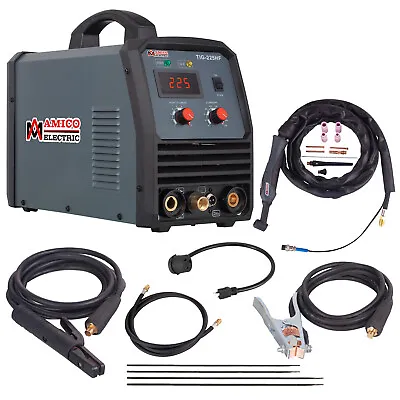 Amico TIG-225HF 225A Pro. HF-TIG Arc Stick Welder 100% Start 80% Duty Cycle • $329