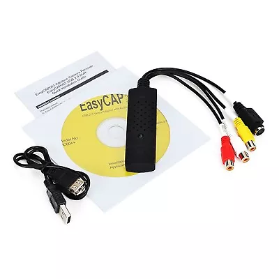 Convert VHS Tapes To DVD Easily With USB 2 0 Video & Audio Capture Device • £10.14