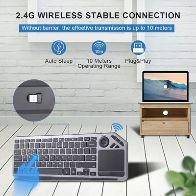 Wireless Keyboard And Mouse Set Touchpad 2.4G For Mac IOS Apple PC Computer • $34.11