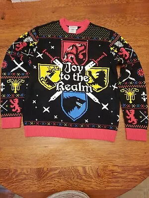 Game Of Thrones HBO 2019 Ugly Christmas Sweater Sz M • $14.99