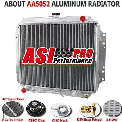 3 Row AA5052 Radiator For Holden Rodeo TF 2.6L 2.3L Petrol 4ZE1 1988 1989-03 AT • $219