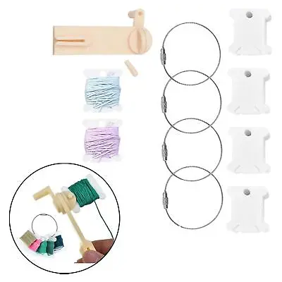 120 Pieces   Floss Bobbins With Bobbin Winder Thread Cards Thread • £9.01