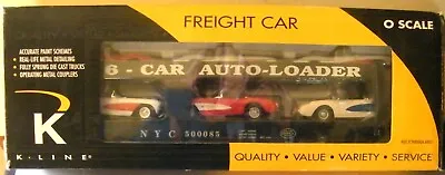 K Line New York Central Classic Evans Auto Loader 6 57 Corvettes O Gauge • $62