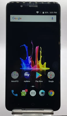 $76.95 • Buy ZTE Z982 BLADE Z MAX 32GB Black Metro Unlocked Android LTE Smartphone 2322