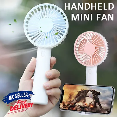 $11.99 • Buy Hand Held Portable Usb Rechargeable Air Desk Cooling 3 Speed Mini Cooler Fan